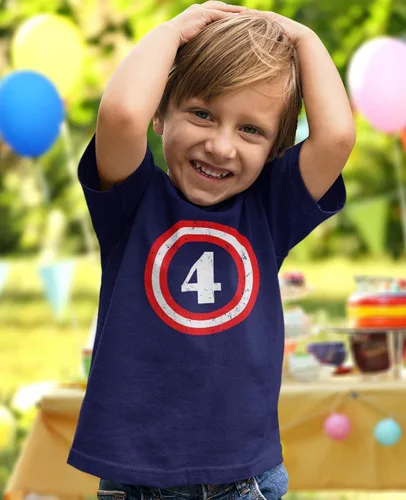 Miniatura 3 de Camiseta de cumpleaños número 4 para niño y niña, regalos para niños pequeños