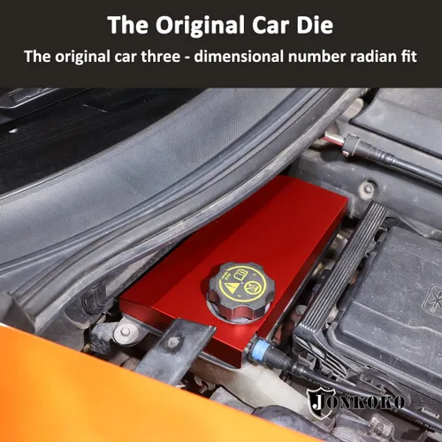 Miniatura 3 de Cubierta de la caja de fusibles anticongelante del motor de aleación de aluminio para Chevrolet Corvette C7 2014-2019 Adhesivo de ajuste del motor