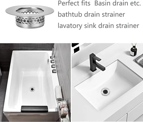 Miniatura 6 de Colador para Lavabo de Baño, Colador de Drenaje para Lavabo de Bañera, Atrapapelos para Lavandería, Pila de Trapeador, Utilidad, Fregadero