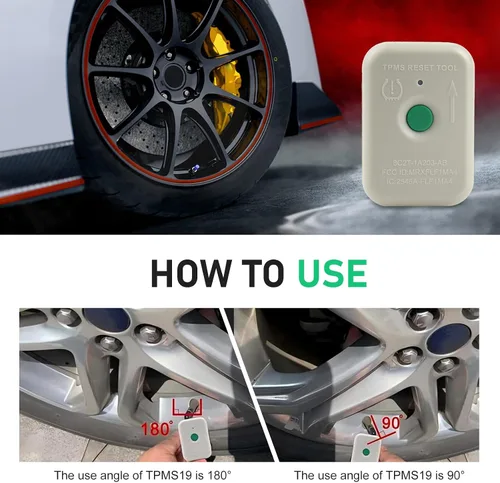 Miniatura 4 de herramienta de reseteo TPMS, sensor de monitoreo de presión de neumáticos impermeable, herramienta de programación y entrenamiento, compatible