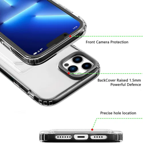 Miniatura 8 de ZCDAYE Funda para iPhone 13 Pro Max, iPhone 13 Pro Max (6.7 pulgadas) Funda con tarjetero y funda transparente de TPU suave a prueba de golpes