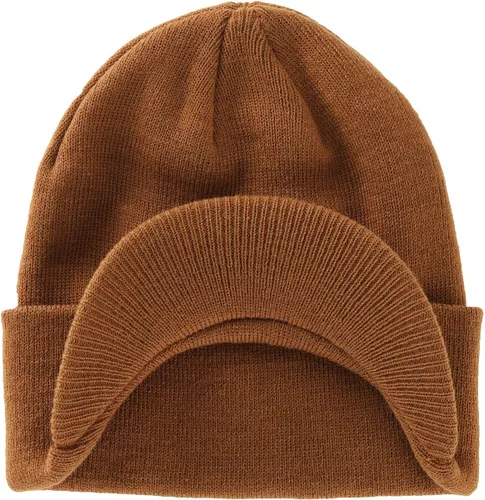 Miniatura 92 de Home Prefer - Gorro de invierno para hombre con visera, cálida y doble punto.