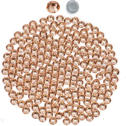 Miniatura 15 de Cristales negros redondos Hotfix de vidrio plano (SS12/3.2MM/1440pcs)