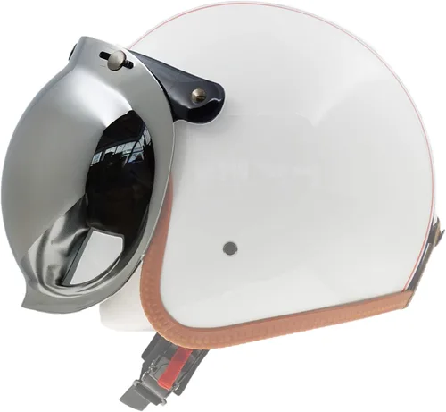 Miniatura 3 de Visera universal para casco de motocicleta, escudo contra el viento (burbuja/transparente)