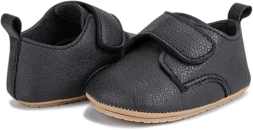Miniatura 5 de HsdsBebe Zapatos Oxford de piel sintética con suela de goma suave, antideslizantes, para niños y niñas, para caminar, mocasines