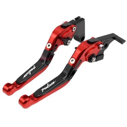 Palanca de embrague de freno motocicleta plegable extensible CNC Moto ajustable embrague palancas de freno para BA y JAJ Pulsar 200 NS/200 RS/200 AS