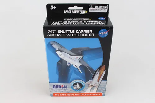 Miniatura 8 de Daron Space Mission - Juego de juguetes Boeing 747 y transbordador espacial, auténticas representaciones de naves espaciales, juegos empaquetados