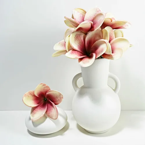 Miniatura 15 de Regalos de Cumpleaños para Mujeres 8pcs Flores Rosa Claro PU Tacto Real Flores Regalos para Mujeres para Navidad Flores Artificiales para Bricolaje