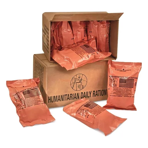 The Wornick Company - Raciones listas para comer (MRE), 1 caja de raciones humanitarias excedentes militares estadounidenses, FEMA, paquete de 10/20