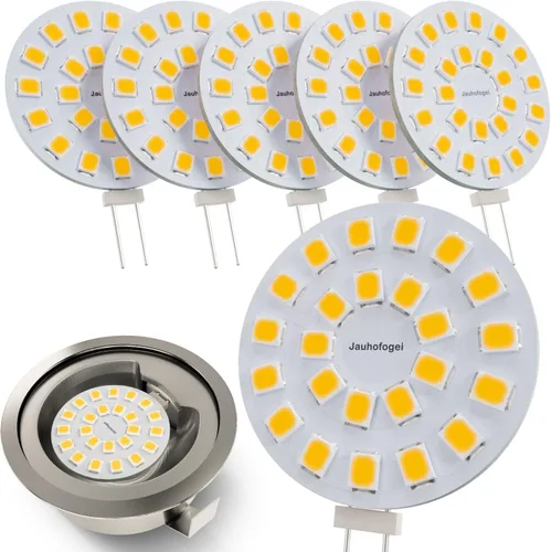 Miniatura 8 de Bombilla LED G4 de disco blanco brillante 5000K 2W – 20W halógena JC bombilla de repuesto G4 Bi Pin – Bombillas de disco de 12 voltios debajo