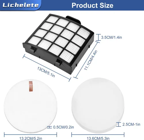 Miniatura 4 de Piezas de repuesto del filtro de vacío AZ2002 para Shark Vertex Duoclean Upringht Vacuum AZ2000 AZ2000W AZ2002, comparado con la parte XHFAZ2000