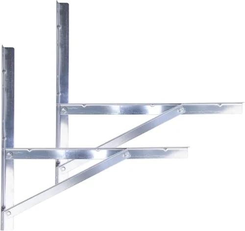 Miniatura 8 de Soporte de montaje en pared para condensador de 9000-24000 BTU, soportes de aire acondicionado de acero inoxidable resistente a la oxidación