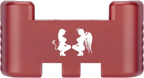 Miniatura 70 de NDZ Performance Placa trasera de aluminio con asistencia deslizante para Glock 1-5 Glock 17 19 19 19 x 22 23 24 26 27 31 32 33 34 35 45 47 49, Rojo