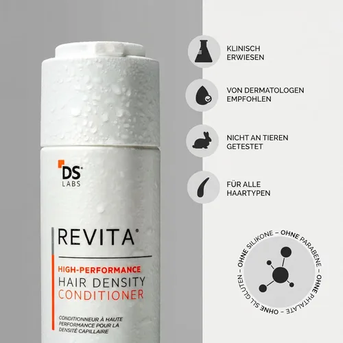 Miniatura 8 de DS Labs Revita Acondicionador, 205 mL – Hidratación Refrescante del Cuero Cabelludo para un Aspecto Más Lleno, Hidratación Sin Peso, Cafeína