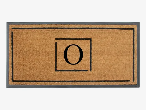Miniatura 78 de A1HC - Tapete de puerta con monograma de fibra de coco natural para puerta delantera, 24 x 48, felpudo duradero tratado anti-desprendimiento