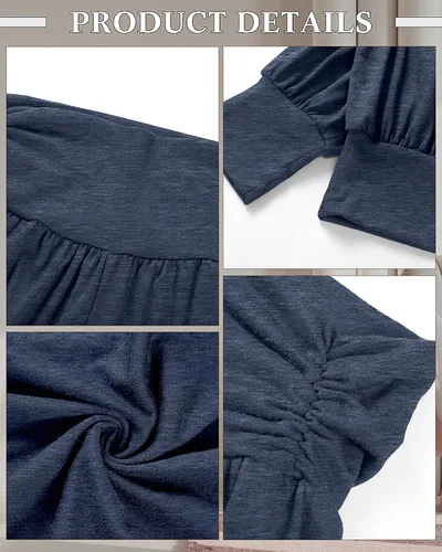 Miniatura 6 de Paquete de 2 pantalones deportivos de yoga para mujer, cómodos pantalones deportivos con bolsillos, casuales, holgados, cómodos, de cintura alta