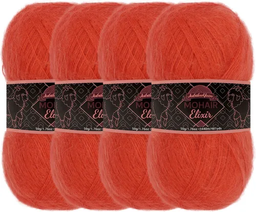 Miniatura 73 de JubileeYarn Mohair Elixir Yarn - 50g/Skein Baby Wool Blend - Cosmopolitan - 1 Skein