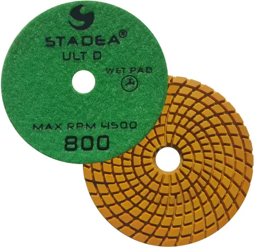 Miniatura 12 de Almohadillas de pulido de granito PPW110X 4 "arena del cojín 30 del diamante para el pulido de las piedras del cuarzo del granito