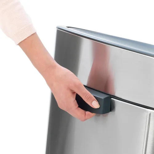 Miniatura 5 de Brabantia bote de basura táctil de 10.6 galones para cocina nuevo (acero brillante) con tapa removible, apertura de tacto suave, bote de basura +