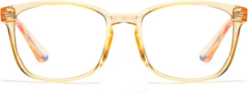 Miniatura 8 de DUCO K028 - Lentes de luz azul para niños y niñas, para juegos de computadora, antirrayos UV, para niños de 6 a 10 años Azul traslúcido
