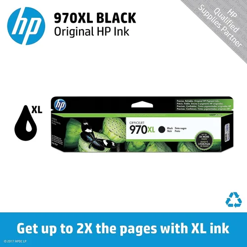 Miniatura 2 de HP 970XL cartucho de tinta negra original de alto rendimiento (CN625AM)