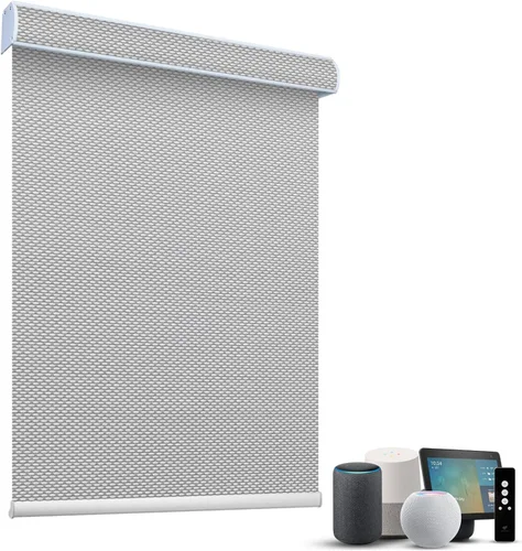 Miniatura 27 de SmartWings Persianas Motorizadas con Sombras para Ventana Control Remoto Funciona con Thread Apple Homekit Z-Wave Alexa 100% Blackout de Doble Cara