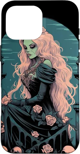 Miniatura 18 de Funda para iPhone 13 Pro Gothic Girl Pastel Goth Wiccan Pagan Anime Nu Goth Grunge
