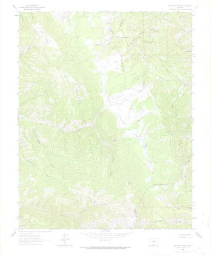 Mc Carty Park CO mapa topo, escala 1:24000, 7.5 X 7.5 minuto, Histórico, 1963, Actualizado en 1974, 26.9 x 22.3 in