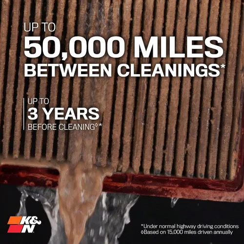 Miniatura 5 de K&N Filtro de Aire del Motor Dryflow de Por Vida: Alto Rendimiento, Sintético Seco, Lavable, Premium, Filtro de Reemplazo: Compatible con Dodge Ram