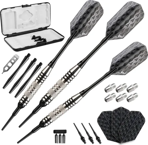 Miniatura 16 de Bobcat Adjustable Weight Soft Tip Darts with Storage/Travel Case