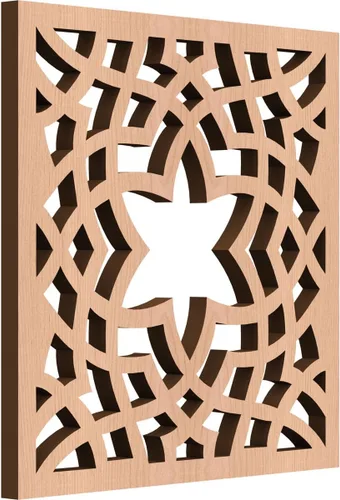 Miniatura 16 de París - Paneles de pared decorativos de madera con calado, extra pequeños, 7 3/8 pulgadas de ancho x 7 3/8 pulgadas de alto x 1/4 pulgadas de alto