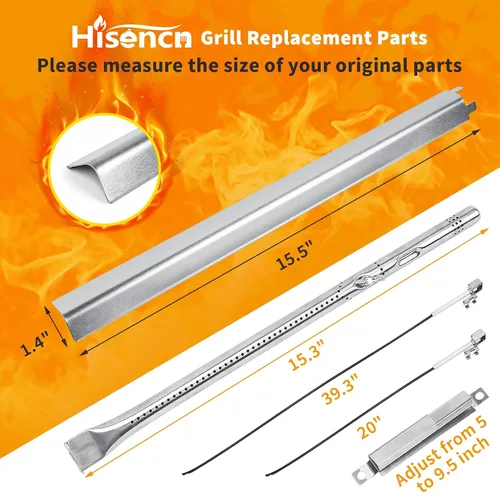 Miniatura 3 de Piezas de repuesto para parrilla Charbroil Performance 4 quemadores 463365021 463365522 463352521, 5 quemadores 463450022 463448021 463451022