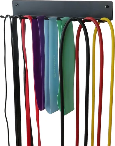 Miniatura 5 de Estante de almacenamiento multiusos para bandas de resistencia, correas, cuerdas de salto, rodillos de espuma, cadenas, cinturones