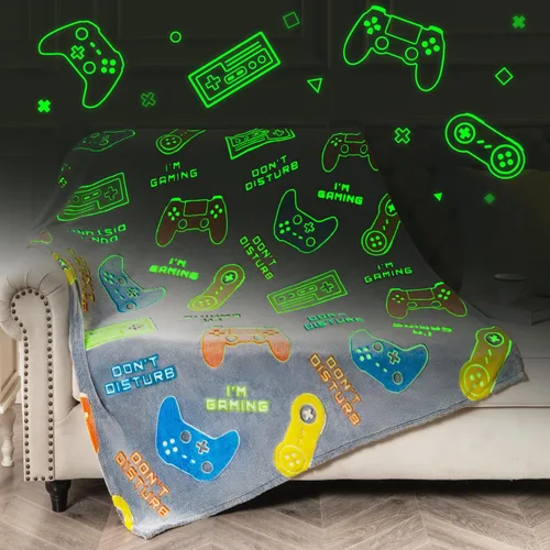Miniatura 8 de Manta de juegos que brilla en la oscuridad, regalos para niños de 1 a 14 años, cumpleaños, Navidad, Pascua, regalo para niños, adolescentes, novios