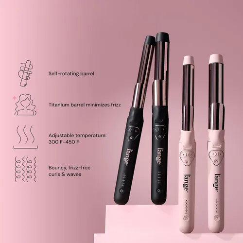 Miniatura 3 de L'ANGE HAIR Le Pirouette - Rizador giratorio de titanio de 1.25 pulgadas, rizador autorgiratorio, rizos y ondas para principiantes y profesionales