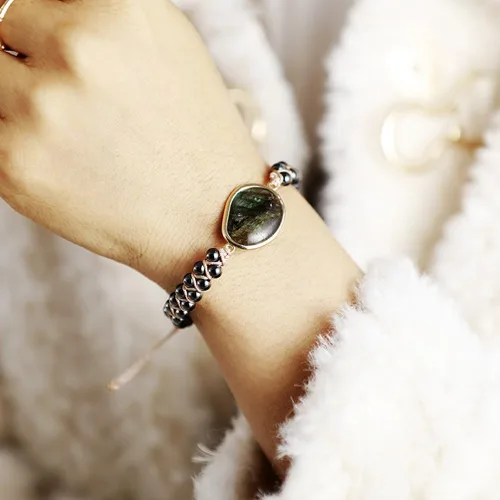 Miniatura 87 de ZOSOJONA - Pulseras bohemias hechas a mano de piedra natural, que dan vuelta, con cuentas de cristal de turquesa