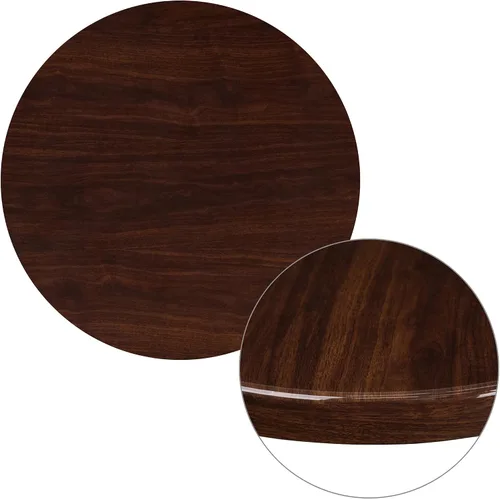 Miniatura 7 de Flash Furniture - Tapa de mesa de resina brillante de 30.0 x 48.0 pulgadas, con borde caído de 2.0 pulgadas de grosor