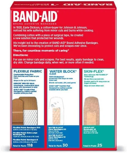 Miniatura 2 de Band-Aid Brand Active Lifestyles - Paquete variado de vendajes adhesivos (173 unidades)