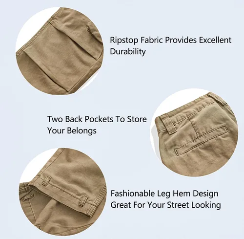 Miniatura 6 de AKARMY Pantalones cargo de ajuste relajado para mujer, pantalones de senderismo para deportes al aire libre, pantalones casuales, pantalones