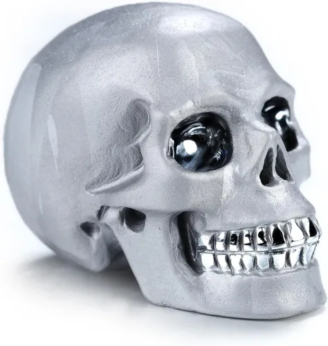Miniatura 11 de Skullis 2.0 "Cráneo alienígena de cristal de obsidiana negra, escultura de arte fino de piedras preciosas talladas a mano, estatua de piedra