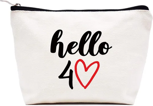Miniatura 10 de LIBIHUA Bolsa de maquillaje de cumpleaños Bolsa de cosméticos Bolsa de viaje, Beige, 271-el Uno Donde Ture 40