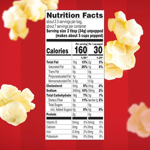 Miniatura 2 de Orville Redenbacher's Movie Theater Butter- Palomitas de maíz para microondas con sabor a mantequilla, sin gluten, 3 bolsas (12 cajas)
