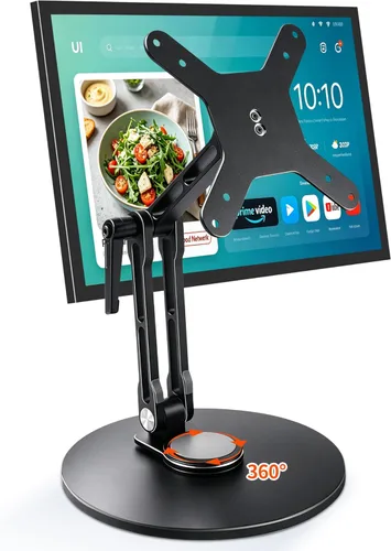 Miniatura 7 de Soporte para tableta para iPad, ajustable con base giratoria de 360 grados para escritorio, soporte giratorio de aluminio para tableta compatible