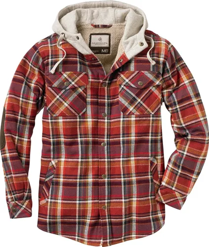 Miniatura 3 de Legendary Whitetails Men's Camp Night Berber Lined Hooded Flannel Shirt Jacket