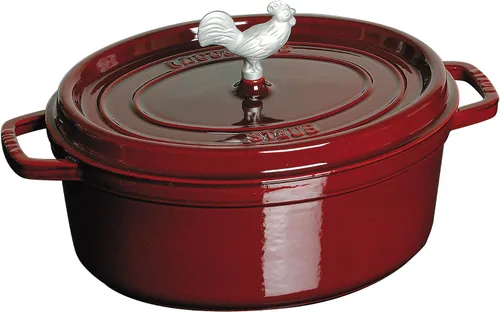 Miniatura 6 de Staub Hierro fundido Coq au Vin Cocotte de 5.75 cuartos de galón - Albahaca, Hecho en Francia