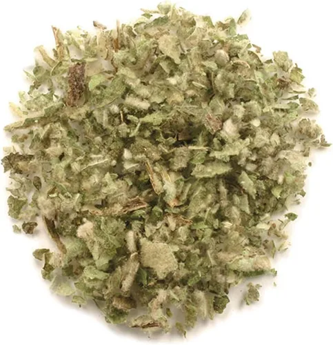 Miniatura 5 de Té de hoja de gordolobo, hierba para apoyo respiratorio, membranas mucosas, limpieza pulmonar y desintoxicación Mezcla de hojas secas, cortadas