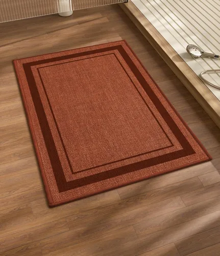 Miniatura 17 de chakme Juego de 2 alfombras de baño ultrafinas, absorbentes, antideslizantes, lavables a máquina, color beige oscuro, 17 x 24 pulgadas + tapete