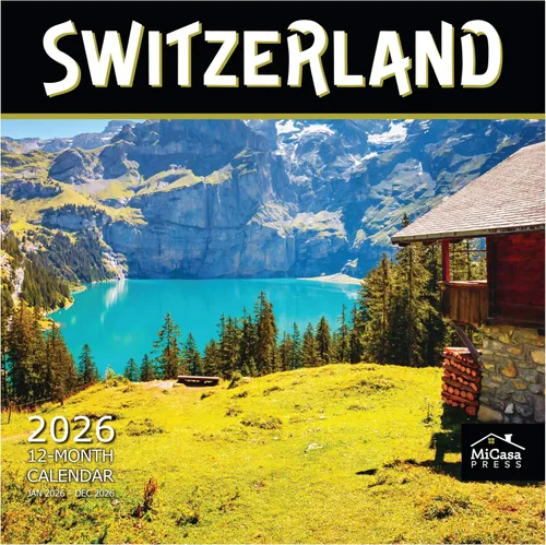 Miniatura 7 de MICASA PRESS European Destinations - Calendario de pared 2026 de 12 meses 12 x 24 pulgadas abierto Papel grueso y resistente Regalar