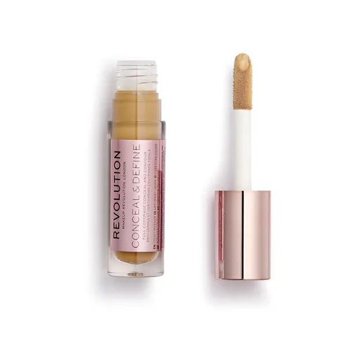 Miniatura 2 de Makeup Revolution Oculta y define el corrector, cobertura completa y acabado mate, C12.2 para tonos de piel medianos/bronceados, vegano y libre
