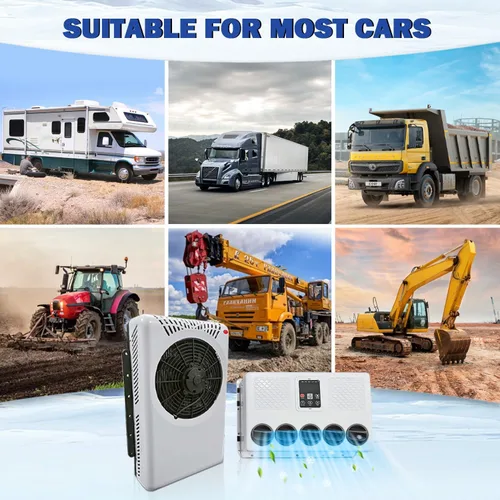 Miniatura 6 de 12 volt Aire acondicionado para camión eléctrico con unidad de aire acondicionado dividida de estacionamiento 12V 8000BTU para furgoneta camper
